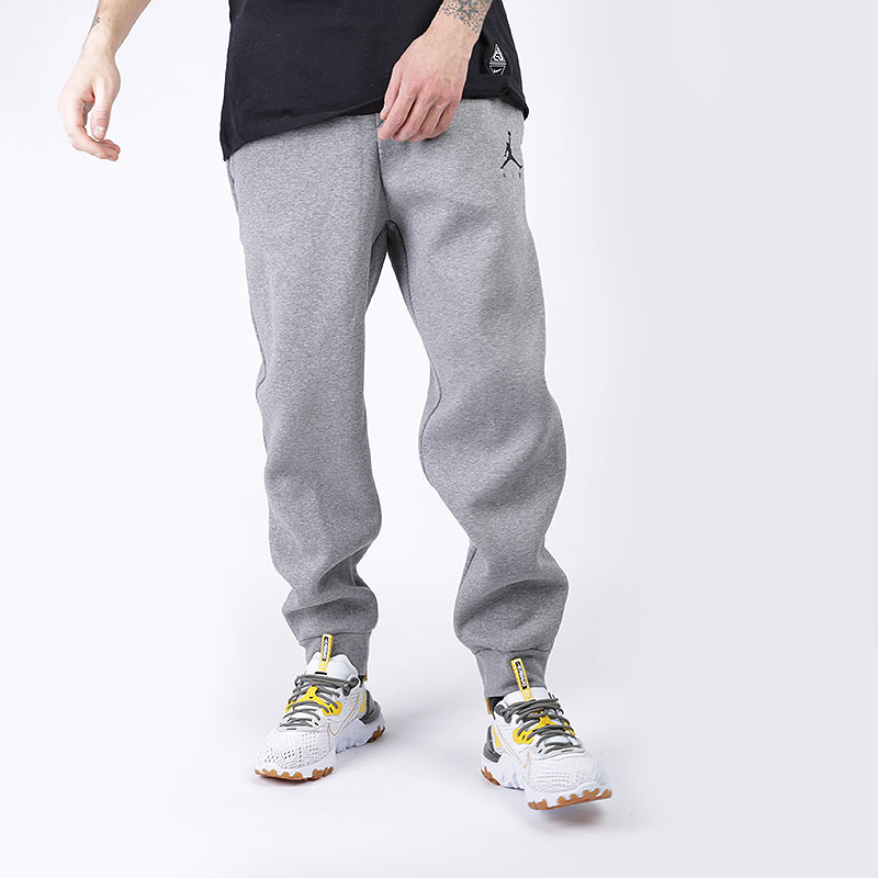 мужские серые брюки Jordan Jumpman Fleece Pant 940172-092 - цена, описание, фото 4